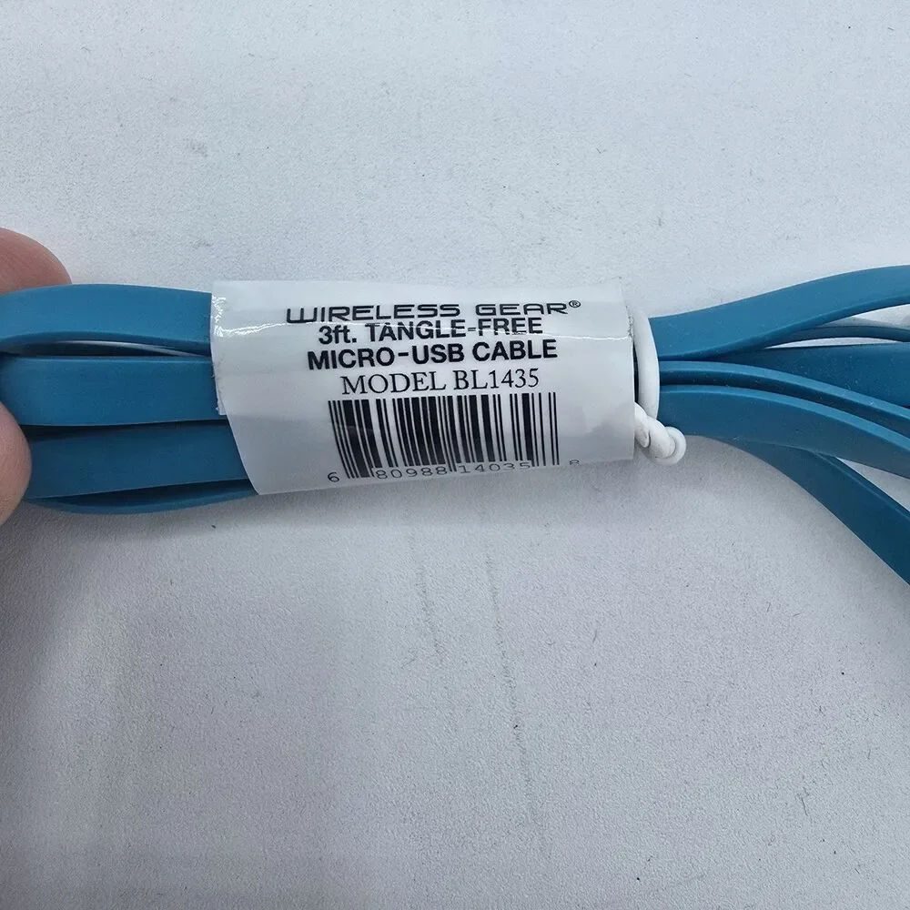 Wireless Gear 3FT Micro USB Smooth Cable - Blue